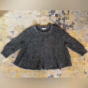 MADEWELL size small Blue Cropped Sweater. Cotton/Acrylic/Linen